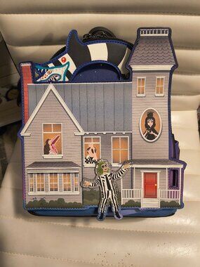 Beetlejuice Deetz House Glow Mini Backpack